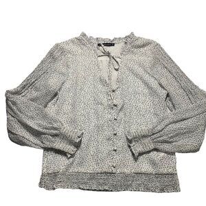 Abercrombie & Fitch Long Sleeve Sheer Top Medium